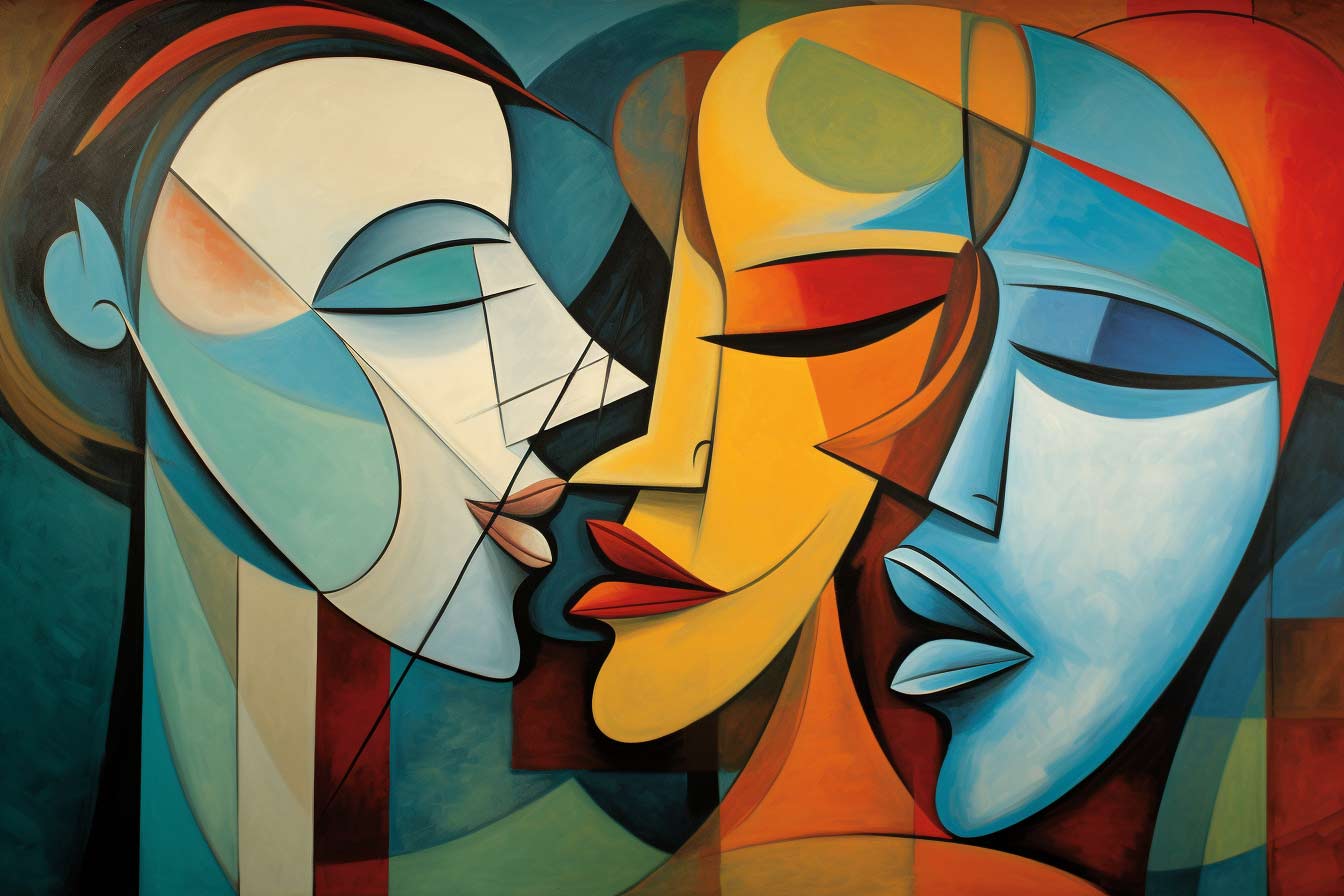 Analytical Cubism and Overlapping Figures