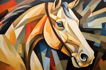 Cubism Horse Painting: Georges Braque