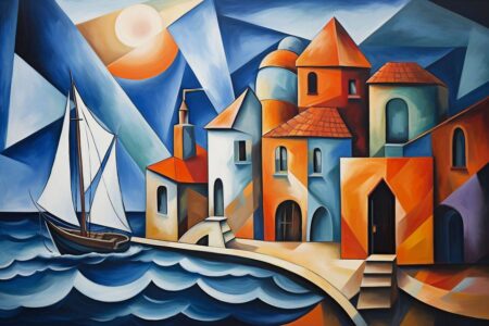 Early Cubism and Geometric Seascape