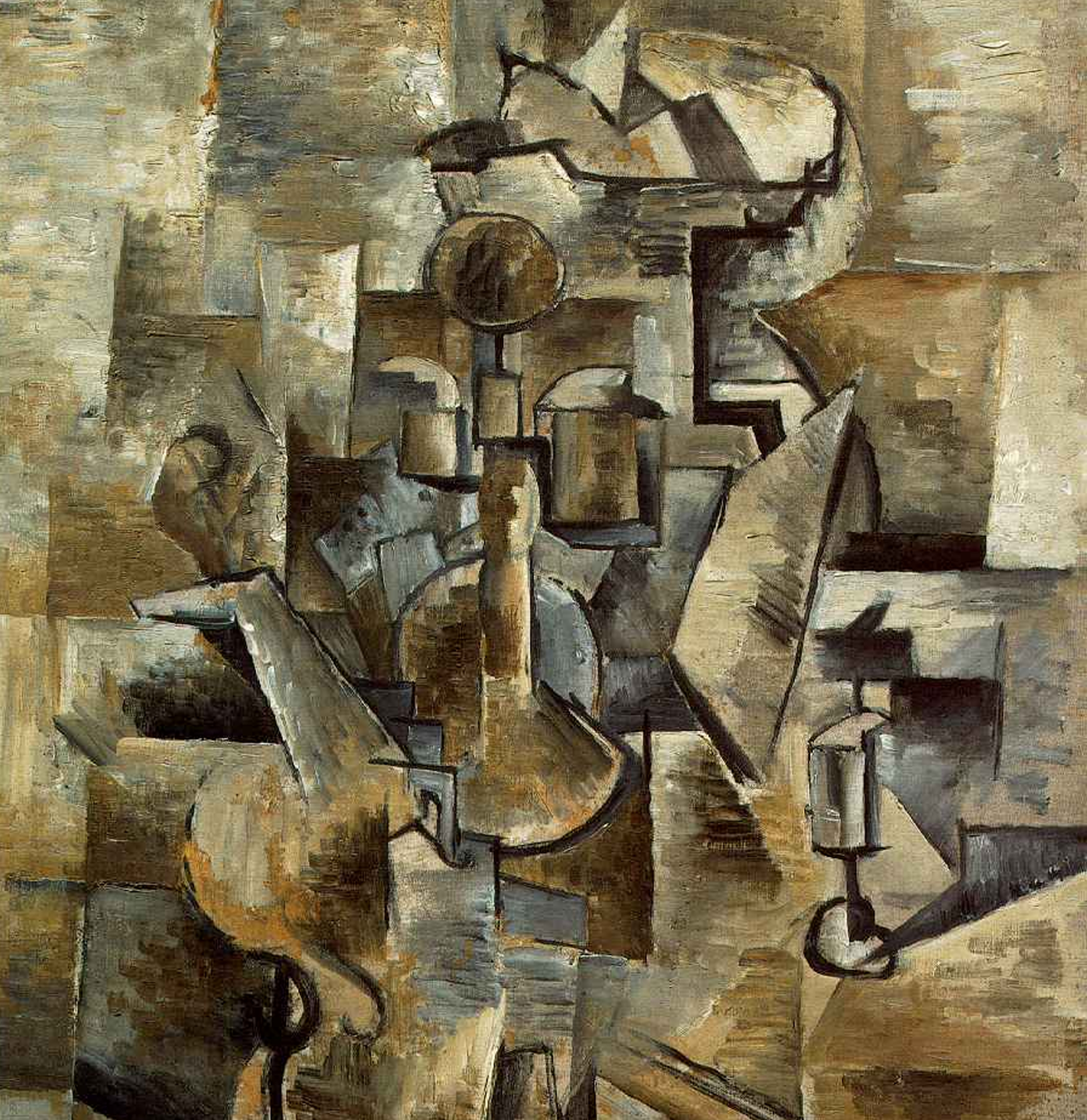 Violin and Candlestick by Georges Braque